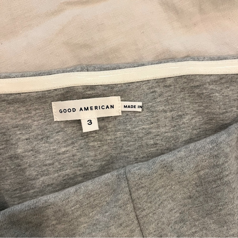 Good American Brushed Fleece Corset in Heather Grey - Picture 4 of 6